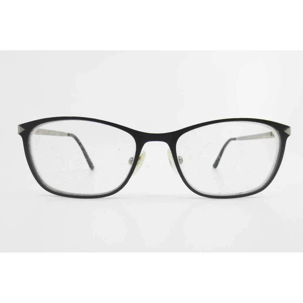 Guess GU2587-3 002 Black Silver Cat Eye Eyeglasses Frames 50-17-135 Womens